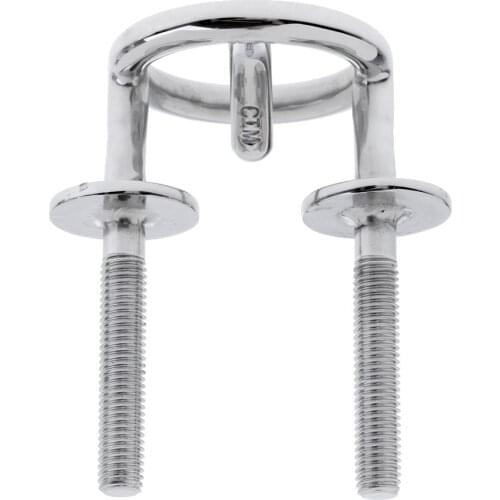 Stainless Steel Marine Boat Water Ski Tow Rope Hook Bracket Transom Mount