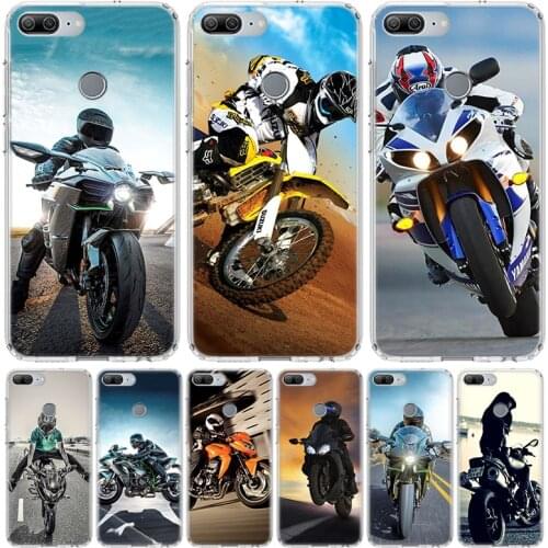 Moto Cross motorcycle sports Cover Phone Case for Huawei Y5 Y6 Y7 Y9 2019 Honor 8A 8S 8X 7A 7X 9 10 20 Lite Pro 10i20i V30 Coque