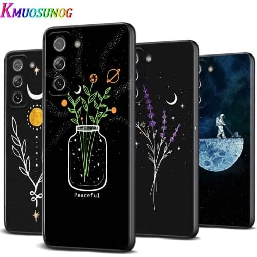 Moon Stars Planet for Samsung S20 FE Ultra Plus A91 A81 A71 A51 A41 A31 A21S A11 A72 A52 A42 A32 A12 A02S Phone Case