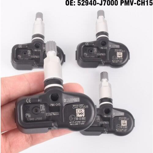 4PCS Car Tire Pressure Monitor Sensor TPMS 433MHZ 52940J7000 for Kia k3 2018 2019 Car styling