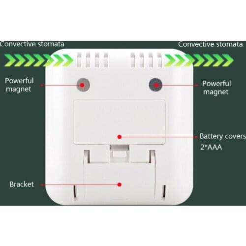 Indoor Hygrometer Thermometer, Digital Humidity Monitor, Temperature Humidity Gauge Meter, with LCD Display