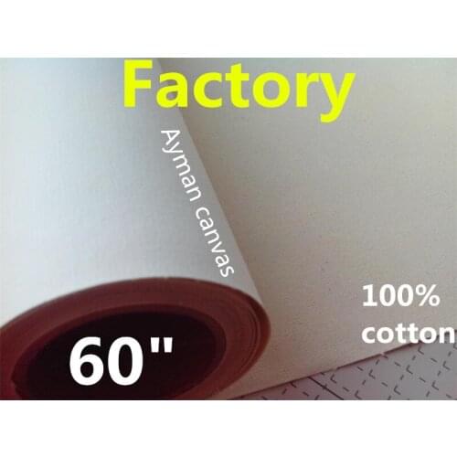 60in 18m China Best Supplier Inkjet Printing Oil Cotton Thick Canvas 380g