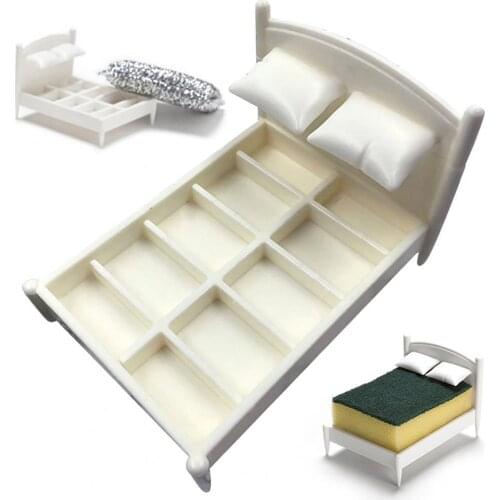 Multifunctional Storage Rack Bed Shaped Anti-skid ABS Kitchen Sponge Holder for Kitchen Storage Holder Organizer Home Organizer