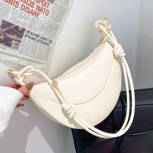 Trendy PU Leather Dumplings Design Crossbody Shoulder Bag For Women 2021 Spring And Summer Handbags And Purses