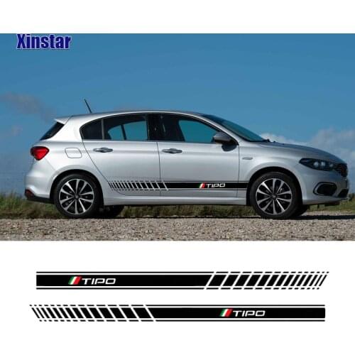 2pcs Decal Sticker Car Side Sticker For Fiat Tipo