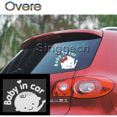 Overe NEW 1PC Car Stickers Baby In Car Styling For Ford Focus 2 3 Fiesta Mondeo MK4 Ranger Toyota Corolla chr RAV4 yaris