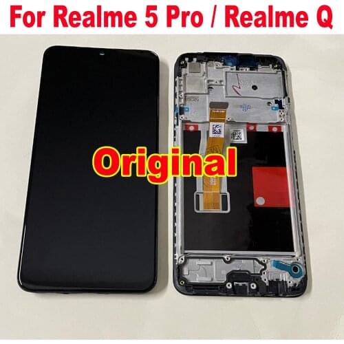 100% Tested Best Working Full LCD Display Touch Panel Screen Digitizer Assembly For OPPO Realme 5 Pro RMX1971 Sensor Pantalla