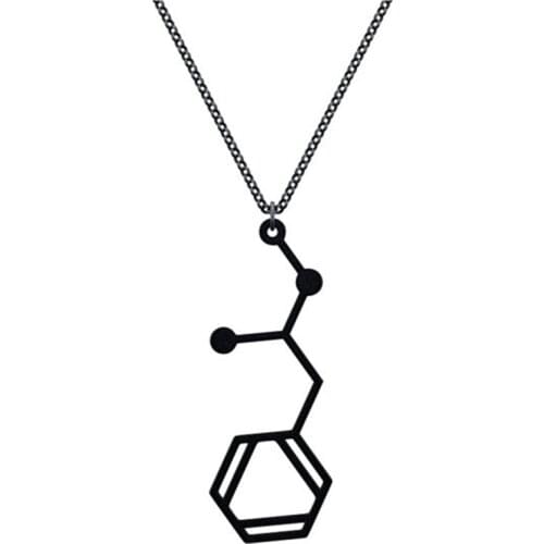 Wholesale Methamphetamine Ice MATM MDMA Molecule Necklace free ship 12pcs/lot