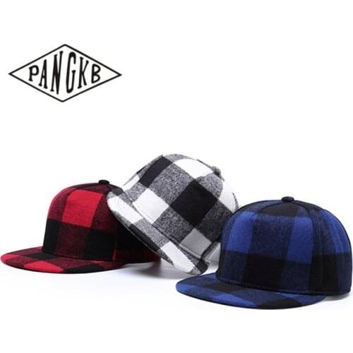 PANGKB Brand Woollen cloth CAP warm wool hat snapback hat for men women adult hip hop outdoor casual sun baseball cap