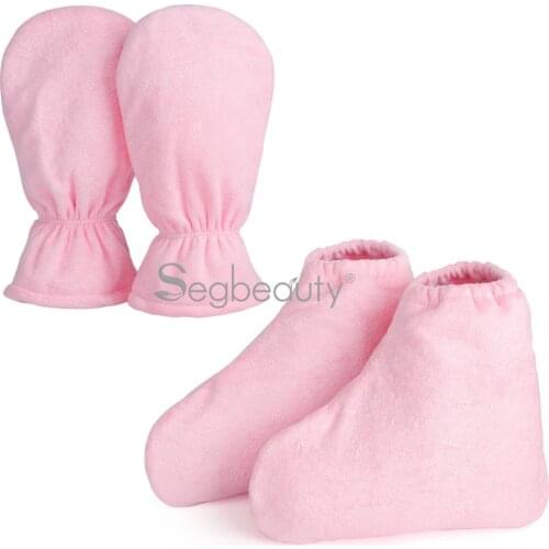 Segbeauty Paraffin Wax Gloves Heated SPA Mittens Foot Liners Hot Wax Hand Therapy Thermal Treatment Therabath Wax Warmer