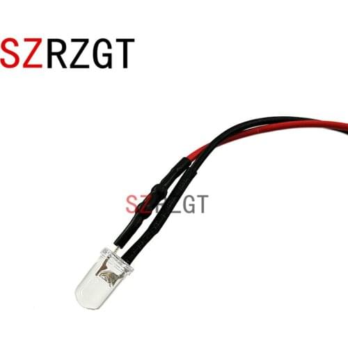 SZRZGT 20pcs lot Pre Wired 3mm 5mm LED Light Lamp Bulb Prewired Emitting Diodes For DIY Home Decoration DC12V