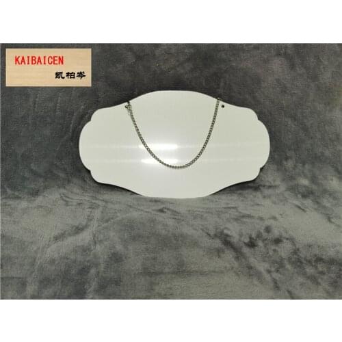 DHL 100pcs Blank Sublimation Metal Plate Tags DIY Printing Sublimation Ink Transfer paper White Both sides Printable door plate