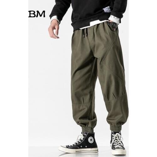 Loose Plus Size Tactical Army Green Casual Pants 5XL Streetwear Baggy Joggers Hip Hop Sweatpants Men Korean Style Clothing