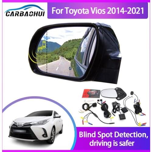 Blind Spot Detection System For Toyota Vios 2014-2021 Rearview Mirror BSA BSM BSD Monitor Change Assist Parking Radar Warning