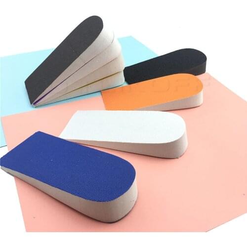 Unisex Half Height Increase Elevator Shoes Insoles for Men Women Up 25mm Insole Memory Foam Lifts Inserts Foot Care Pads