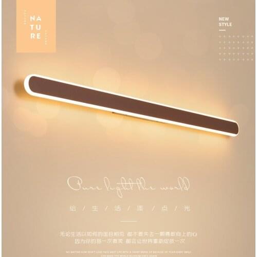 Bathroom dresser led mirror front lamp modern minimalist toilet basin cabinet wall lamp novelty sink straight strip lighting