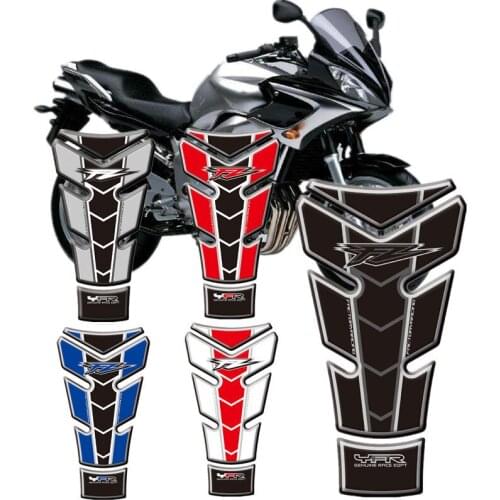 Motorcycle 3D Fuel Tank Protective Stickers Decals For Yamaha FZ6 2004-2009 Tank Protective Stickers