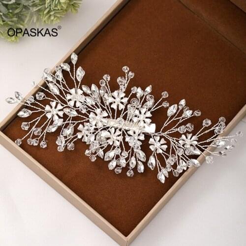 Hairside Clip Bridal Headdress Crystal Alloy Rhinestone Woven Hair Accessories Wedding Accessories VL