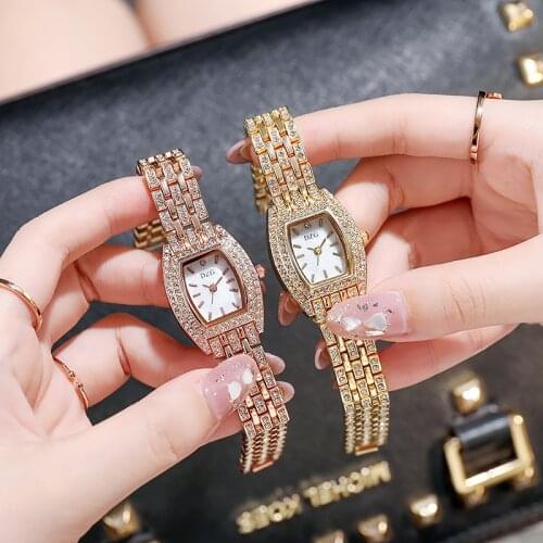 Women Watches Luxury full iced out Fashion Gold Watch Diamond Rhinestone Watch for Women Wristwatch Relojes Para Mujer Relogio