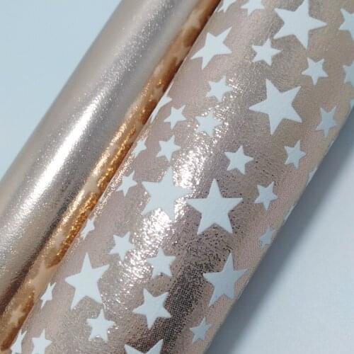 1PCS 21X29CM Synthetic Letaher, Rose Gold Leather For Making Bows and Other AccessoriesS160C