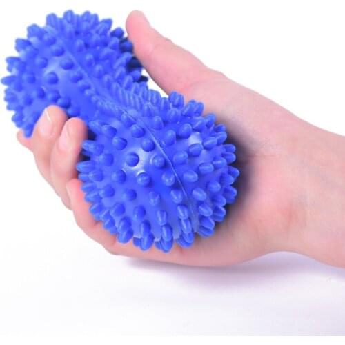 1PC Peanut Shape Massage Yoga Fitness Ball Relieve Body Stress PVC Foot Spiky Muscle Massager Ball Foot Massager Sensory Balls