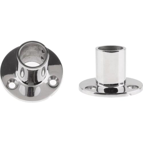 2x Boat Stand Base For Tube 90 Degrees 316 Stainless Steel 25mm