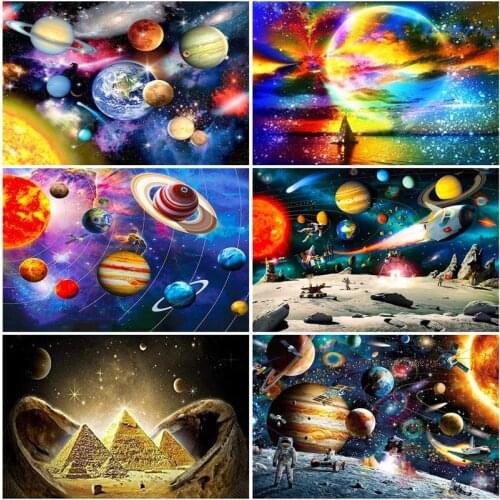 DIY Diamond Painting Universe Planet Full Diamond Embroidery Scenery Diamond Art Painting Picture Cross Stitch Crafts Kit Gift