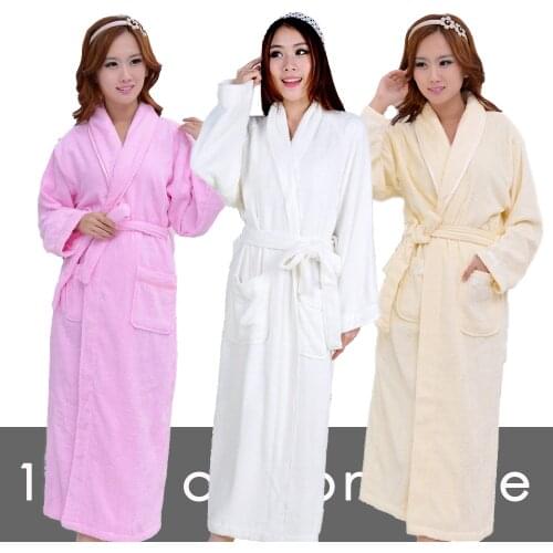 Bathrobes item cotton 100% toweled bathrobes male womens bathoses