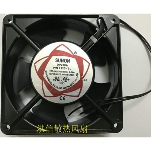Free shipping The new 12038 AC220V DP200A2123HBL 120 * 120 * 38mm dual ball bearing cooling fan axial fans