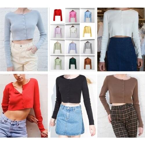 BRANDY&MANDY Women's Cropped T-shirts