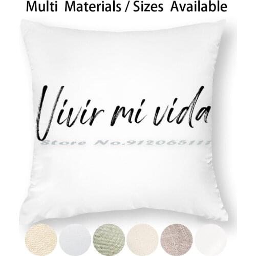 Vivir Mi Vida Marc Anthony Pillow Case Throw Pillow Cover Cotton Linen Flax Voy A Reir Voy A Bailar Vivir Vidas Vivo Marc