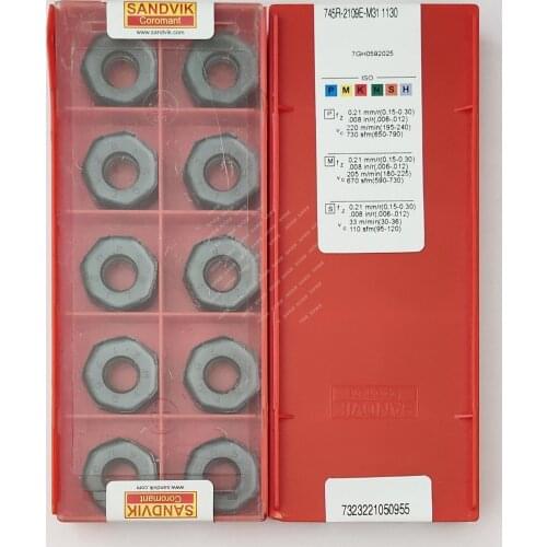 10PCS CARBIDE INSERT 745R-2109E-M31 1130
