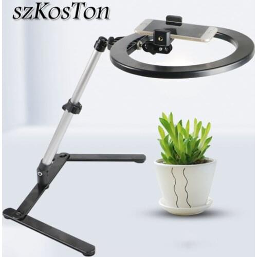 Photography Phone Studio LED Selfie Ring Light Annular Lamp With Cell Phone Holder For Makeup Video Live Camera Photo Fill Light