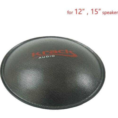60 Pcs/lot 12" Inch 15inch 18" Speaker Dust Cap Cover Dome Woofer Paper 130mm Diameter Cone Repair Parts Accessory Black DIY