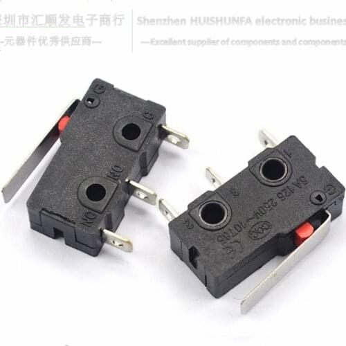 Stroke limit switch contact button with straight handle 16/28/56mm tripod 5A 125V 250V