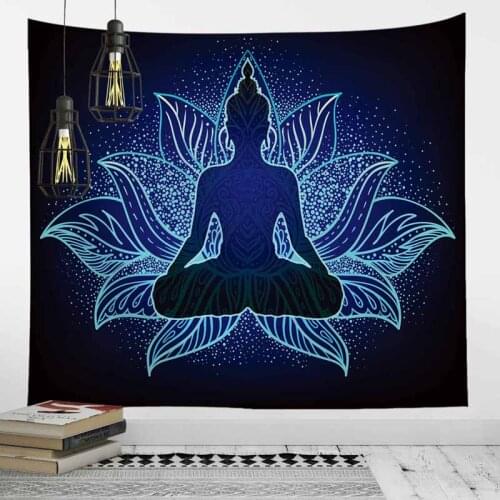 Lotus Yoga Chakras Spiritual Tapestry Wall Hanging Mandala Wall Tapestry ArtDecor Wall Carpet Hippie Trippy Psychedelic Tapestry