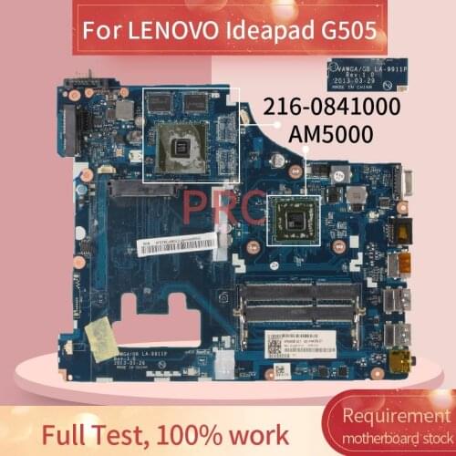 LA-9911P Fｏr LENOVO Ideapad G505 A4 AM5000 Naptop motherboard VAWGA/GB LA-9911P 216-0841000 DDR3 900002997 Notebook Mainboard
