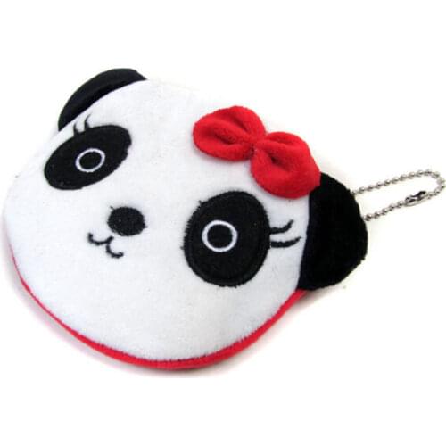 Mini Panda Shape Coin Purse Women Animal Prints Coin Bag Change Purse Female Girls Zipper Small Wallet Mini Handbag Key Bag