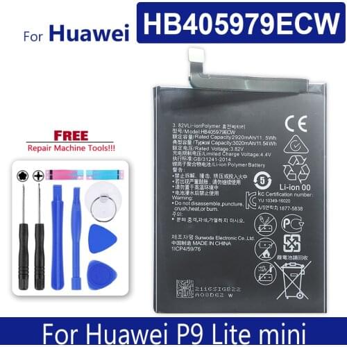 Mobile Phone Battery HB405979ECW For Huawei P9 Lite mini P9Lite mini Tracking Number