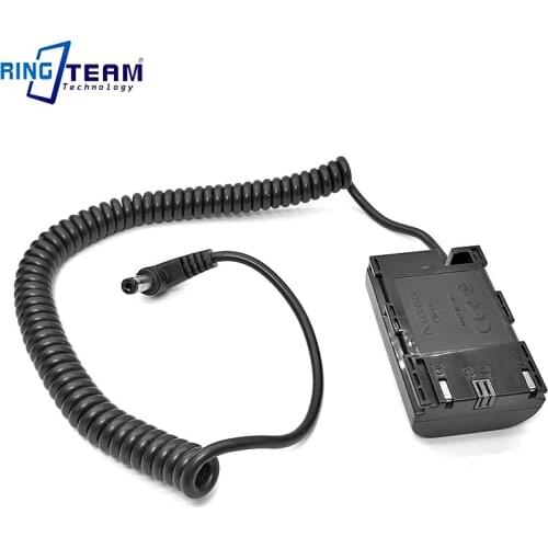 Male 5.5x2.1mm ACK-E6 DR-E6 DC Coupler Coiled Cable for Canon EOS 5D Mark II III IV 5D2 5D3 5D4 6D 7D 7D2 70D 60D 80D Camera