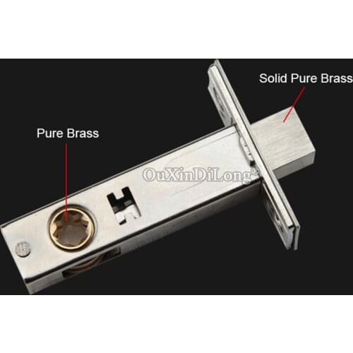 Brand New 2PCS Brass Lock Tongue Lock Cylinder Door Lock Repair Parts Center Distance 60mm