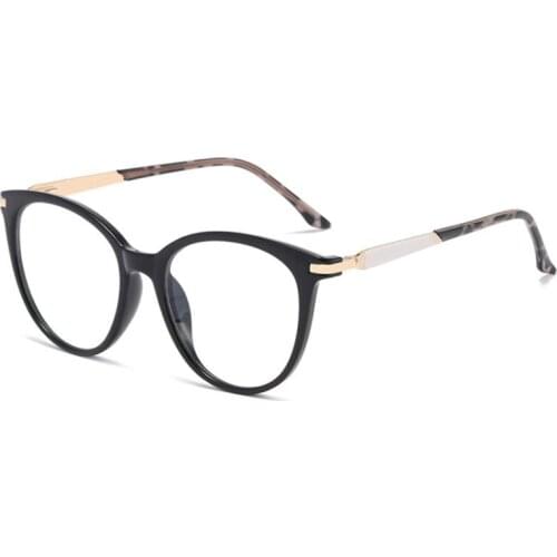 New Cat Eye Anti Blue Rays Glasses Frame Women Uv Blocking Radiation-Resistant Eyewear Reading Eyeglasses 50152
