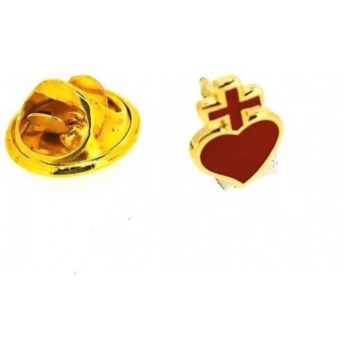 Sacred Heart lapel Pin 10x7mm