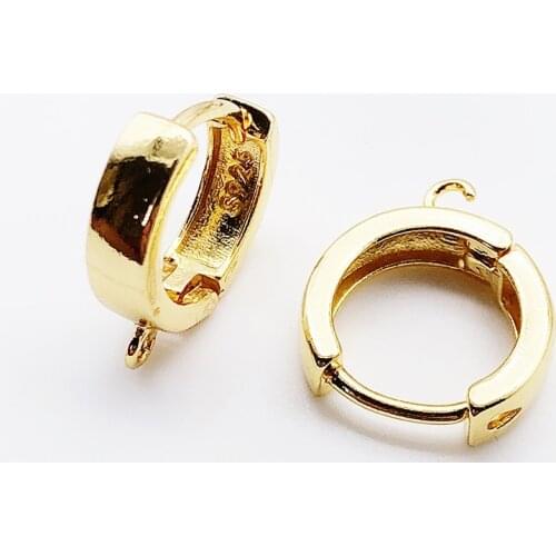 Peixin fashion simple brass earring hoop, DIY earring hook jewelry making jewelry accessories, jewelry hypoallergenic fasteners