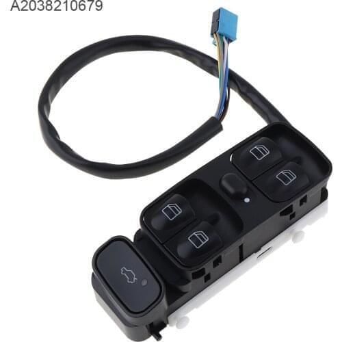Electric Power Master Car Window Lifting Control Switch Window Lift Switch Folding A2038210679 Fit for Mercedes Benz