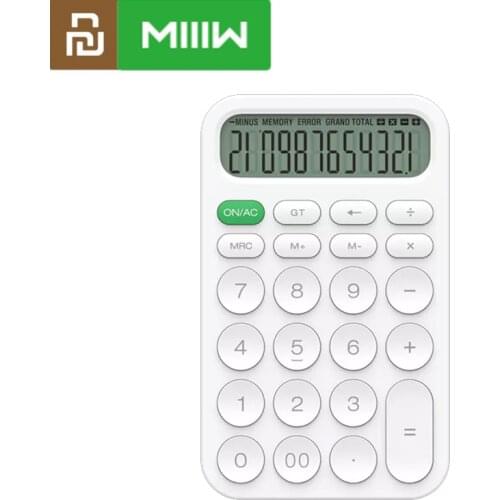 Youpin Miiiw Portable Calculator LED 12-digit Display Simple Home Office School Mini Pocket Electronic Calculator