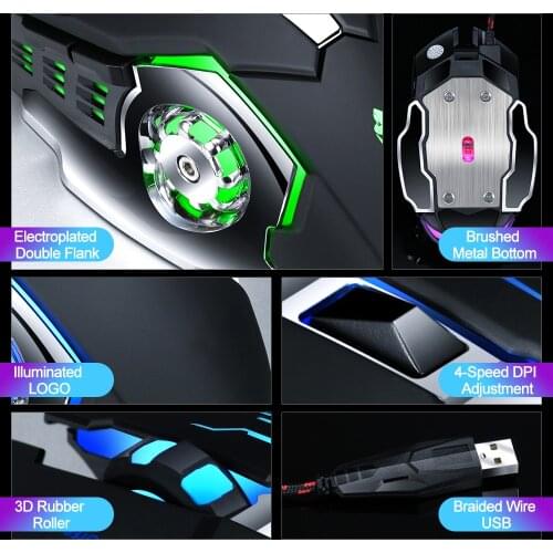 Q5 USB wired computer game 6-key online game competitive mouse