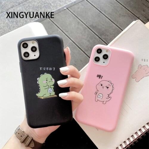 Cute Dinosaur Silicone Case For Xiaomi Redmi Note 10 9 Pro Max 9S 10S 9T 8T 8 7 6 5 Pro 4 4X Shockproof Case Cover