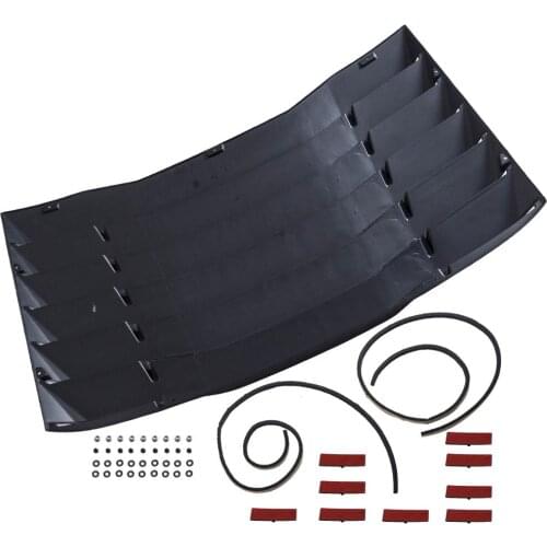 Glossy Black Rear Window Louver Sun Shade Cover Shield For Chevy Camaro 2016-2019