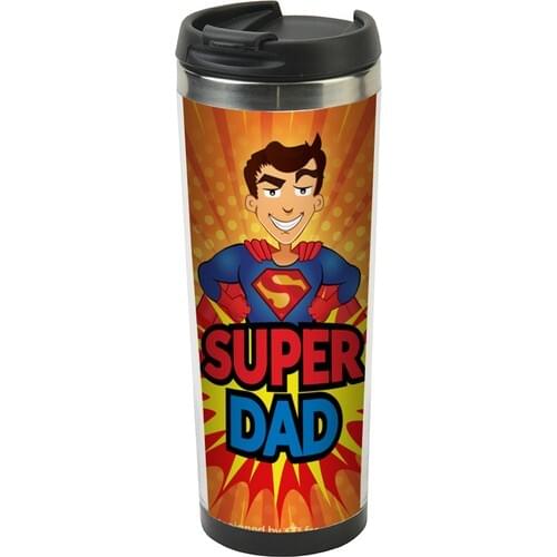 Allmug In Steel Thermos Mug - Super Dad
